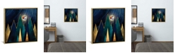 iCanvas Metallic Peaks by Spacefrog Designs Gallery-Wrapped Canvas Print - 18" x 18" x 0.75"